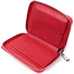 Кошелек ST Leather Из натуральной кожи Красный Фото 4
