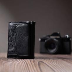 Кошелек ST Leather Из натуральной кожи Черный Фото 9