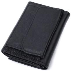 Кошелек ST Leather Из натуральной кожи Черный Фото 1