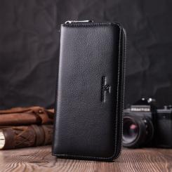 Кошелек ST Leather З натуральної шкіри Чорний Фото 6