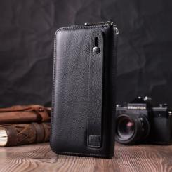 Кошелек ST Leather З натуральної шкіри Чорний Фото 7