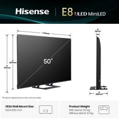Телевизор Hisense 50E8Q Фото 1