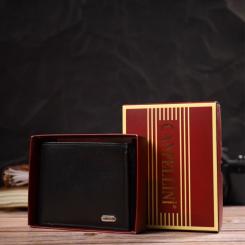 Портмоне Canpellini Из натуральной кожи Черное Фото 9