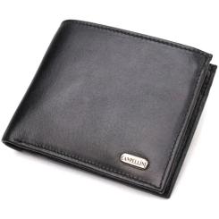 Портмоне Canpellini Из натуральной кожи Черное Фото