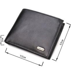 Портмоне Canpellini Из натуральной кожи Черное Фото 2