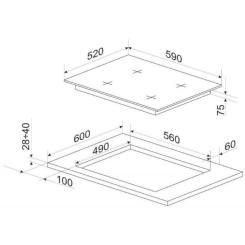 Варочная поверхность Hansa BHGW630502 Фото 4