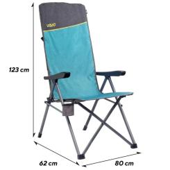 Кресло складное Uquip Justy XL Blue/Grey (244037) Фото 5