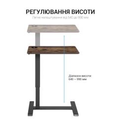 Приставной стол OfficePro з регулюванням ODM366B Фото 6