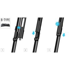 Щетка стеклоочистителя OXIMO 600+475 мм Фото 2