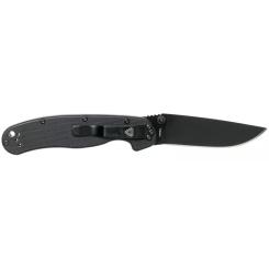 Нож Ontario Knife RAT II D2 Black, Black Blade Фото 1
