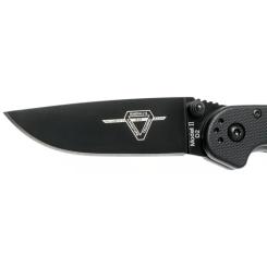 Нож Ontario Knife RAT II D2 Black, Black Blade Фото 2