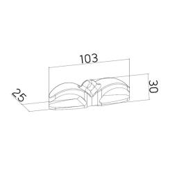 Держатель для кабеля OfficePro CM001B, клейка основа, black Фото 5