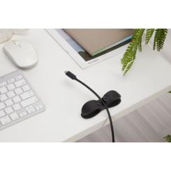 Держатель для кабеля OfficePro CM001B, клейка основа, black Фото 6