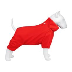 Дождевик для животных WAUDOG Clothes водонепроницаемый M35 красный Фото 2