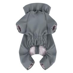Дождевик для животных WAUDOG Clothes водонепроницаемый XS30 серый Фото 1