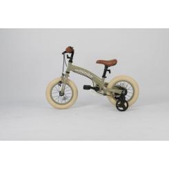 Детский велосипед QPlay Miniby 3 в1, біговел 12",Grey-Green Фото 2