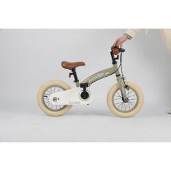 Детский велосипед QPlay Miniby 3 в1, біговел 12",Grey-Green Фото 6