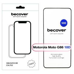 Стекло защитное BeCover 10D Motorola Moto G86 Black Фото