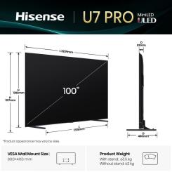 Телевизор Hisense 100U7Q PRO Фото 2