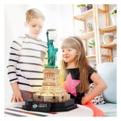 Пазл Cubic Fun трехмерный Статуя Свободы с LED подсветкой Фото 3