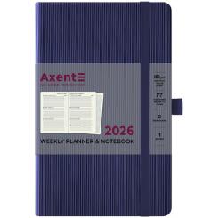 Еженедельник Axent датированный 2026 Partner Lines 125х195, темно-син Фото 1