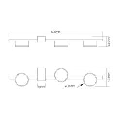 Светильник Videx під лампу 3xGX53 Фото 2