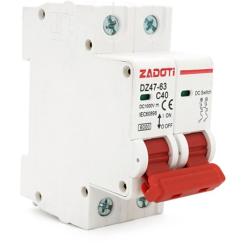 Автоматический выключатель ZADOTI DZ47-63C40 Фото