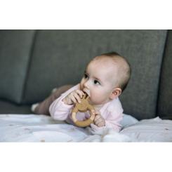 Прорезыватель FreeON силіконовий зайчик, охра Фото 2