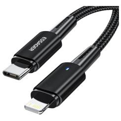 Дата кабель Essager USB-C to Lightning 2.0m 20W black Фото 1