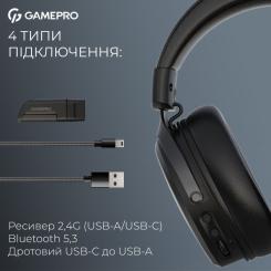 Наушники GamePro Asgard Skadi Wireless Black Фото 5