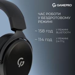 Наушники GamePro Asgard Skadi Wireless Black Фото 6