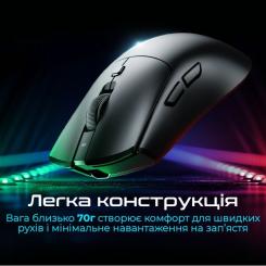 Мышка RAWM SA-MH01 Wireless/Bluetooth Red Фото 4