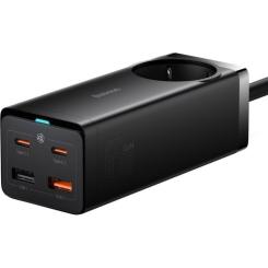 Зарядное устройство Baseus AC + 2xUSB-C 65W + 2xUSB black Фото 1