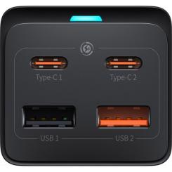 Зарядное устройство Baseus AC + 2xUSB-C 65W + 2xUSB black Фото 2