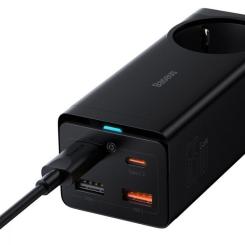 Зарядное устройство Baseus AC + 2xUSB-C 65W + 2xUSB black Фото 4