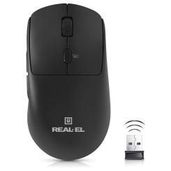Мышка REAL-EL RM-355W Wireless Black Фото