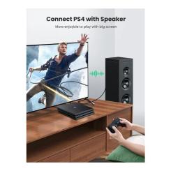 Кабель мультимедийный Ugreen Optical Toslink 2.0m AV122 black Фото 5