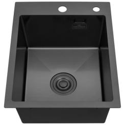 Мойка кухонная Kroner PVD Schwarze-4050HM Фото 1