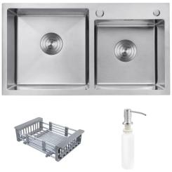 Мойка кухонная Kroner Geburstet-7843ZHM Фото