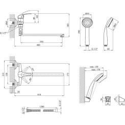 Смеситель Agua Leon-C070 Фото 6