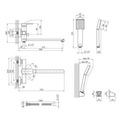 Смеситель Kroner KRM Ems - C070 Фото 6