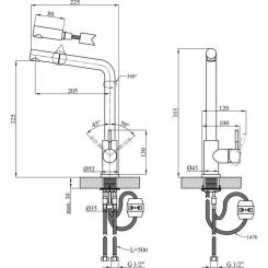 Смеситель Kroner Klassisch-ESG03917 Фото 9