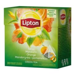 Чай Lipton зелений "Mandarine orange" 20 пакетиків Фото