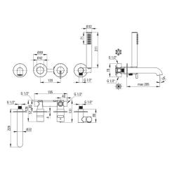 Душевой гарнитур Deante Silia Фото 3