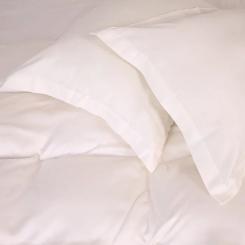Постельное белье MirSon Tencel №01 White 175х210 двуспальный Фото 1