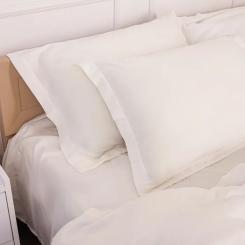 Постельное белье MirSon Tencel №01 White 175х210 двуспальный Фото 3