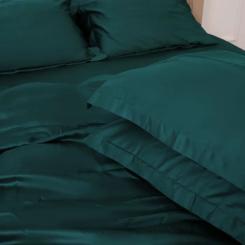 Постельное белье MirSon Tencel №07 Emerald 143х210 полуторный Фото 2