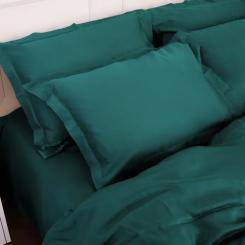Постельное белье MirSon Tencel №07 Emerald 143х210 полуторный Фото 5