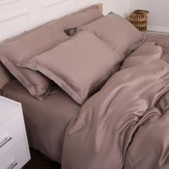 Постельное белье MirSon Tencel №08 Beige 2x143x210 Семейный Фото 8