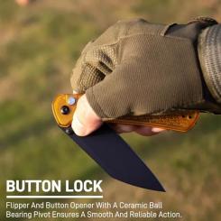 Нож CJRB Pyrite Light BB Yellow Фото 5